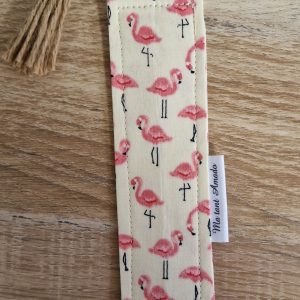 Marque-page « Flamant rose » et « beige »