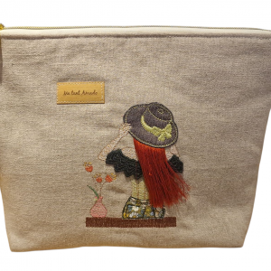 Trousse « l&rsquo;élégante » chapeau cuir